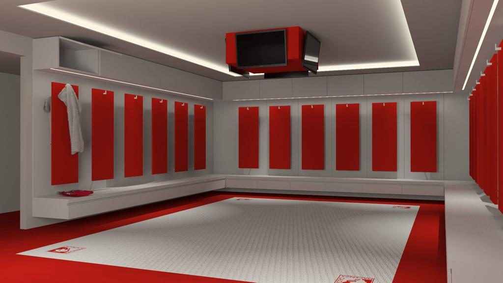 stadio Garilli, ecco gli spogliatoi nuovi