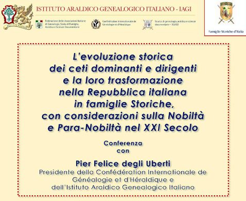 Conferenza "L'evoluzione storica dei ceti dominanti e dirigenti", a Piacenza