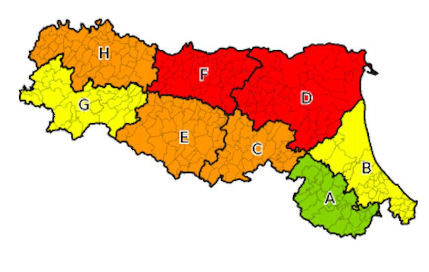 Nure e Secchia: monitoraggio costante. Allerta Arancione nel piacentino