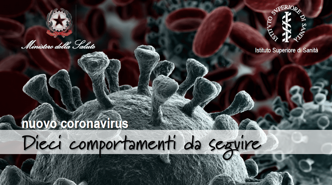 Coronavirus 10 comportamenti da seguire, Ministero della salute