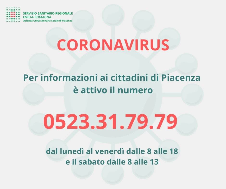 coronavirus attivato numero