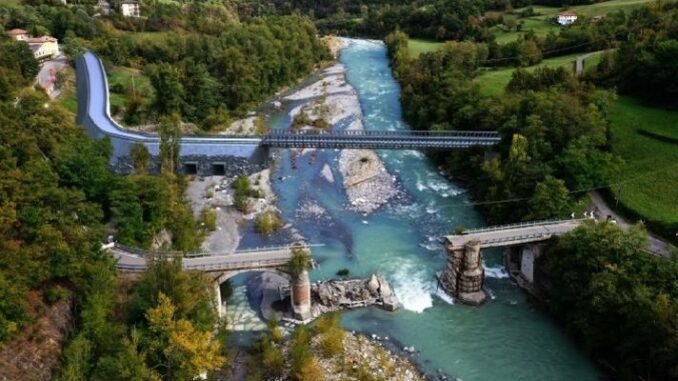 Rendering ponte provvisorio