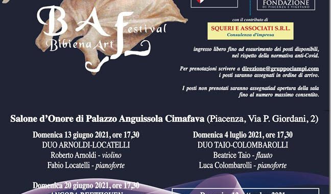 BAF - Bibiena Art Festival 2021, eventi fino al 4 luglio