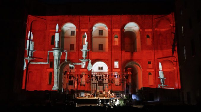 FOTO 2 TOSCA WORKIN PROGRESS Tosca di Giacomo Puccini in scena il 30 luglio a Palazzo Farnese
