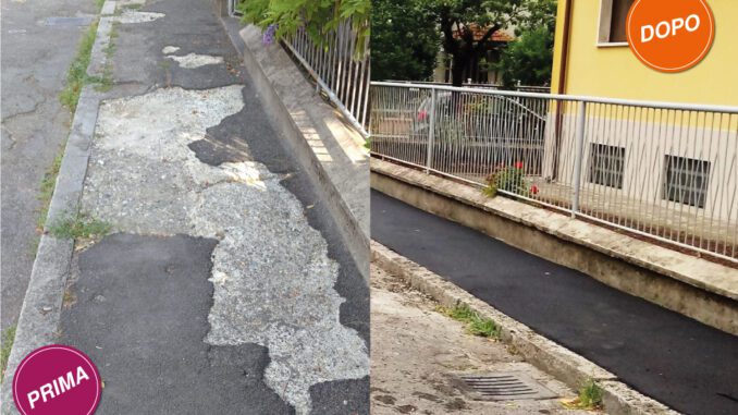 Zona Belvedere, marciapiedi sistemati in 7 strade. L'Assessore Tassi: “Da settembre altri interventi nell'area” Zona Belvedere, marciapiedi sistemati in 7 strade. L'Assessore Tassi: “Da settembre altri interventi nell'area”