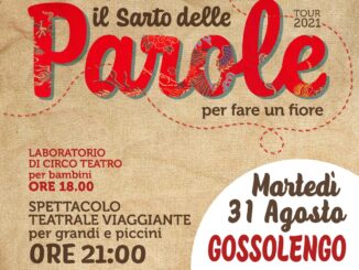 A Gossolengo il 31 agosto lo spettacolo “Il sarto delle parole” della compagnia “Il carrozzone degli artisti“