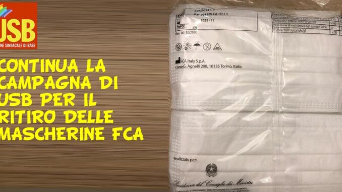 Scuola: avvio in salita, l'USB chiede di ritirare le Mascherine FCA. Montanarella: "Gli istituti non possono avere l'incombenza di ricercare i dispositivi non conformi" - AUDIO