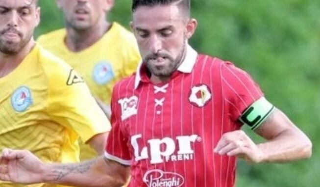 Cesarini, capitano del Piacenza Calcio