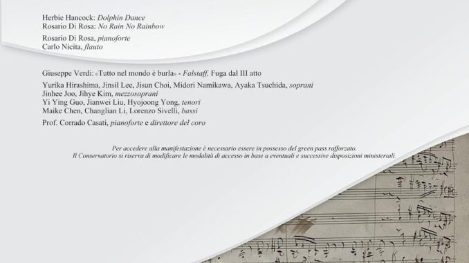 Intitolata al maestro Angiolo Tarocchi l’aula jazz del Conservatorio Nicolini. Cerimonia commemorativa il 9 aprile