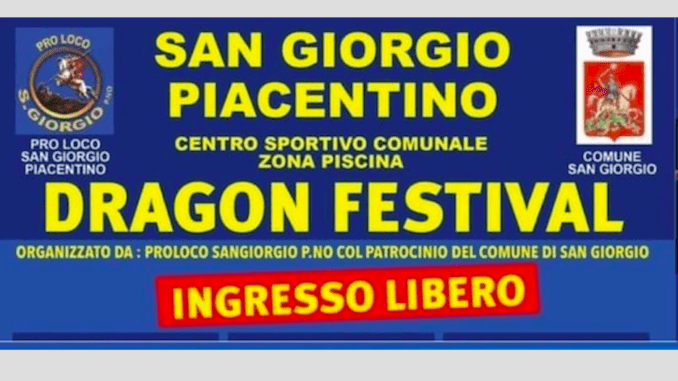 A San Giorgio Piacentino, Dragon Festival dal 29 luglio al 2 agosto