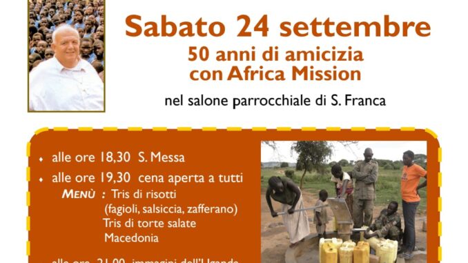 50 anni di Africa Mission e della Parrocchia Santa Franca, Tavolata di Comunità il 24 settembre. Ruspantini: “Un cammino assieme che ha portato fiumi di solidarietà” - AUDIO 50 anni di Africa Mission e della Parrocchia Santa Franca, Tavolata di Comunità il 24 settembre. Ruspantini: “Un cammino assieme che ha portato fiumi di solidarietà” - AUDIO