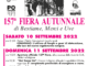 157^ Fiera Autunnale di bestiame, merci e uve a Caselle Landi (Lodi) il 10 e 11 settembre