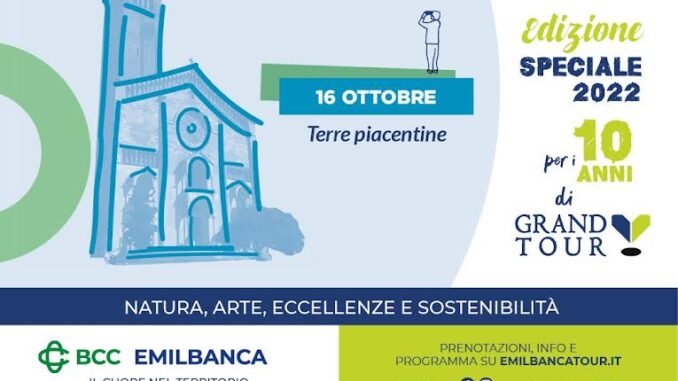 Il Grand Tour Emil Banca arriva a Piacenza il 16 ottobre Il Grand Tour Emil Banca arriva a Piacenza il 16 ottobre