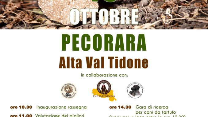Rassegna provinciale del tartufo il 16 ottobre a Pecorara