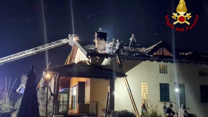 Incendio a San Bonico