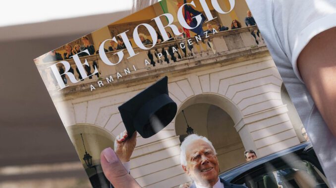 Re Giorgio Armani- foto rivista