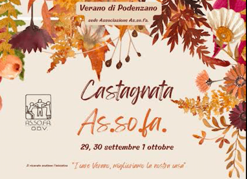 Castagnata ASSOFA dal 29 settembre