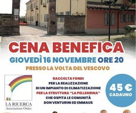 La Pellegrina cena benefica 16 novembre