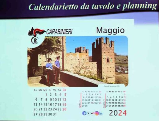 Presentato il calendario storico 2024 dell'Arma dei carabinieri