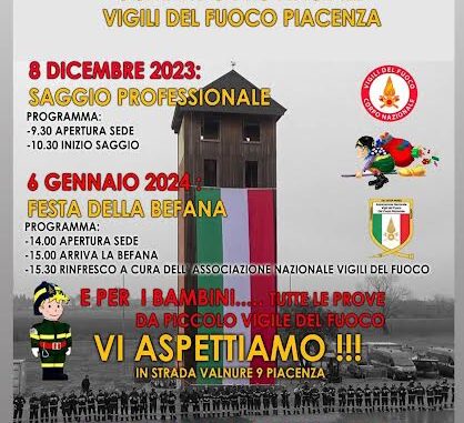 Saggio Professionale Vigili del Fuoco di Piacenza