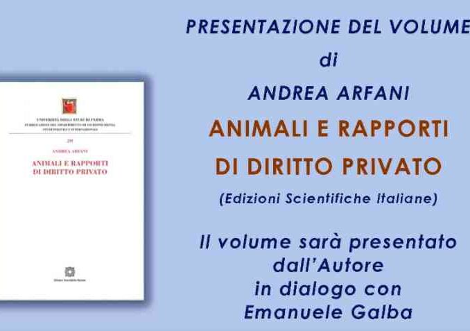 presentazione del volume “Animali e rapporti di diritto privato”