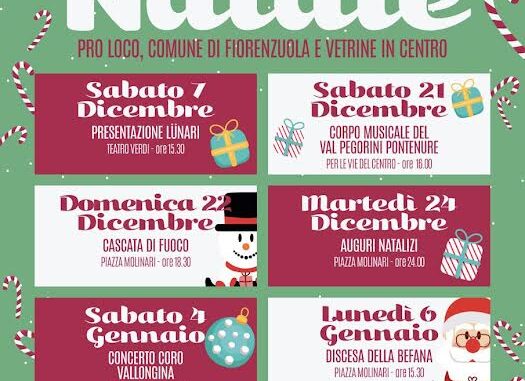 Natale Insieme a Fiorenzuola, eventi fino al 6 gennaio 2025.