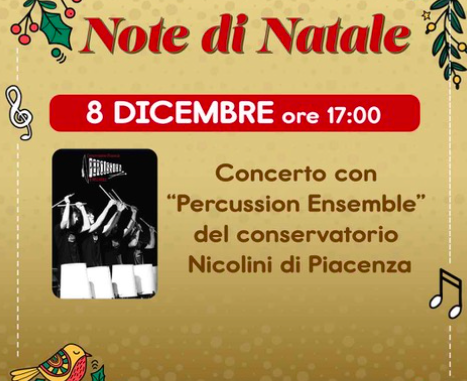 Concerto del "Percussion Ensemble" l'8 dicembre al Centro Gotico