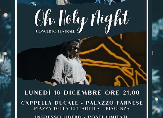 Concerto teatrale "Oh Holy Night", il 16 dicembre a Palazzo Farnese