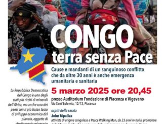 "Congo, terra senza pace", incontro il 5 marzo a Piacenza