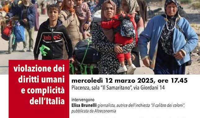 Palestina-Israele, evento di approfondimento il 12 marzo