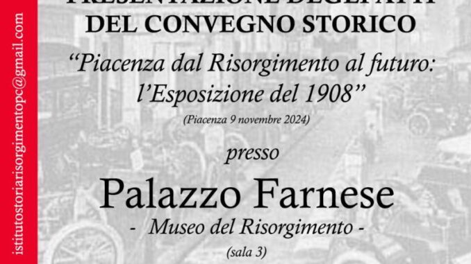 Convegno storico, presentazione degli atti il 10 maggio