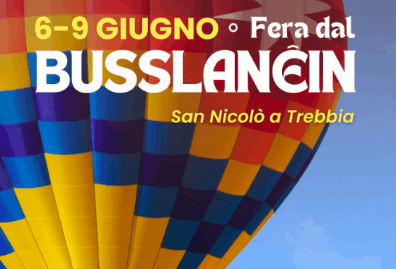 Fiera dal Busslanein 2025 a San Nicolò dal 6 al 9 giugno