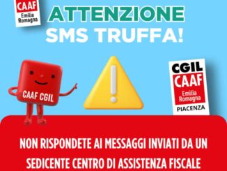 Cgil Piacenza sms truffa