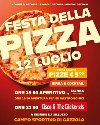 Festa Della Pizza il 12 luglio a Gazzola