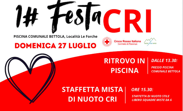Festa con la Croce Rossa il 27 luglio