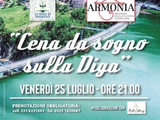 Il 25 luglio a Vernasca la "Cena da sogno sulla diga"