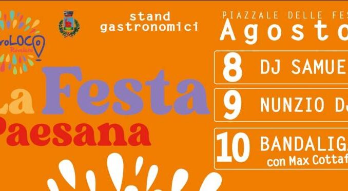La Festa Paesana, dall'8 al 10 agosto a Roveleto di Cadeo