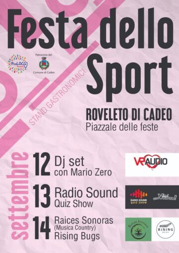 Festa dello Sport 2025 a Roveleto di Cadeo