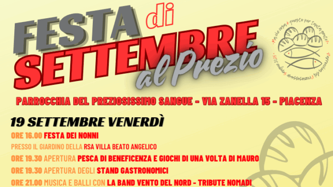 Festa Di Settembre Al Pr zio Dal 19 Al 21 Settembre
