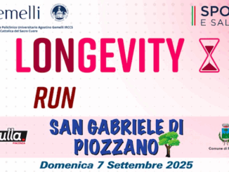 Longevity Run 2025, a San Gabriele di Piozzano il 7 settembre