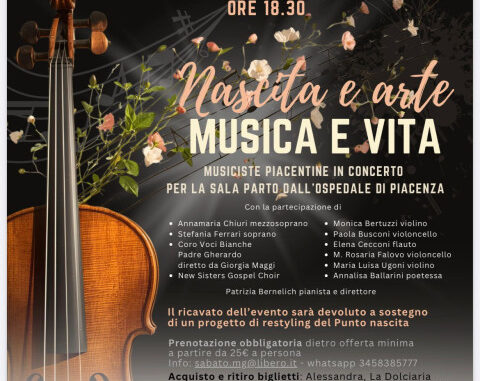 concerto benefico sala parto ospedale di Piacenza