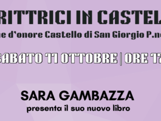 rassegna Scrittrici in Castello l'11 ottobre