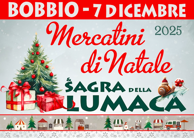 A Bobbio i Mercatini di Natale domenica 7 dicembre
