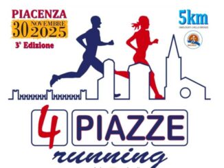 Il 30 novembre a Piacenza "4 Piazze Running"