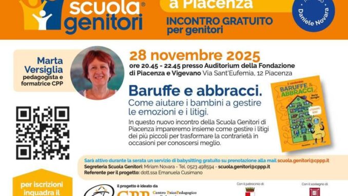 Baruffe e Abbracci, due incontri con la Scuola Genitori