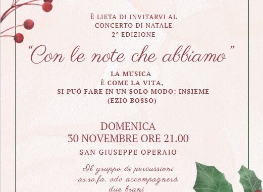 Con le note che abbiamo, seconda edizione del Concerto di Natale con AS.SO.FA