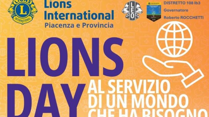 Lions Day, il 12 aprile in piazza Cavalli