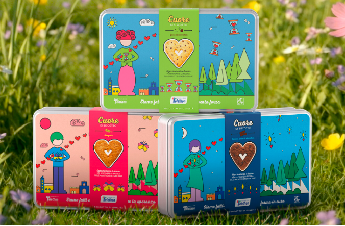 cuori di biscotto Telethon a Piacenza fino al 17 maggio 2026