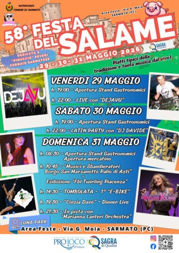 Festa del Salame di Sarmato 2026