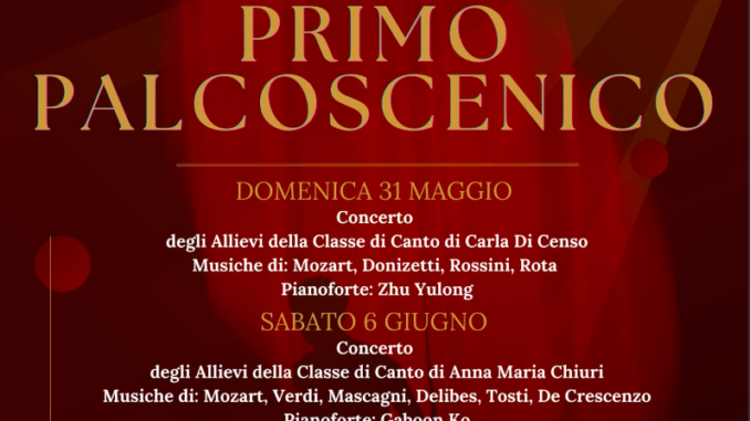 “Primo Palcoscenico” dal 31 maggio al 27 giugno 2026